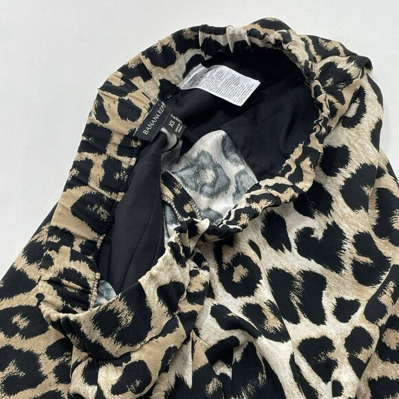 Banana Republic Skinny Pants Women Sz XS Leopard Snake Skin Gothic Goth Elastic - Picture 9 of 12